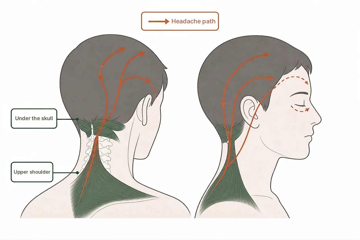 Characteristics of Cervicogenic Headache illustration