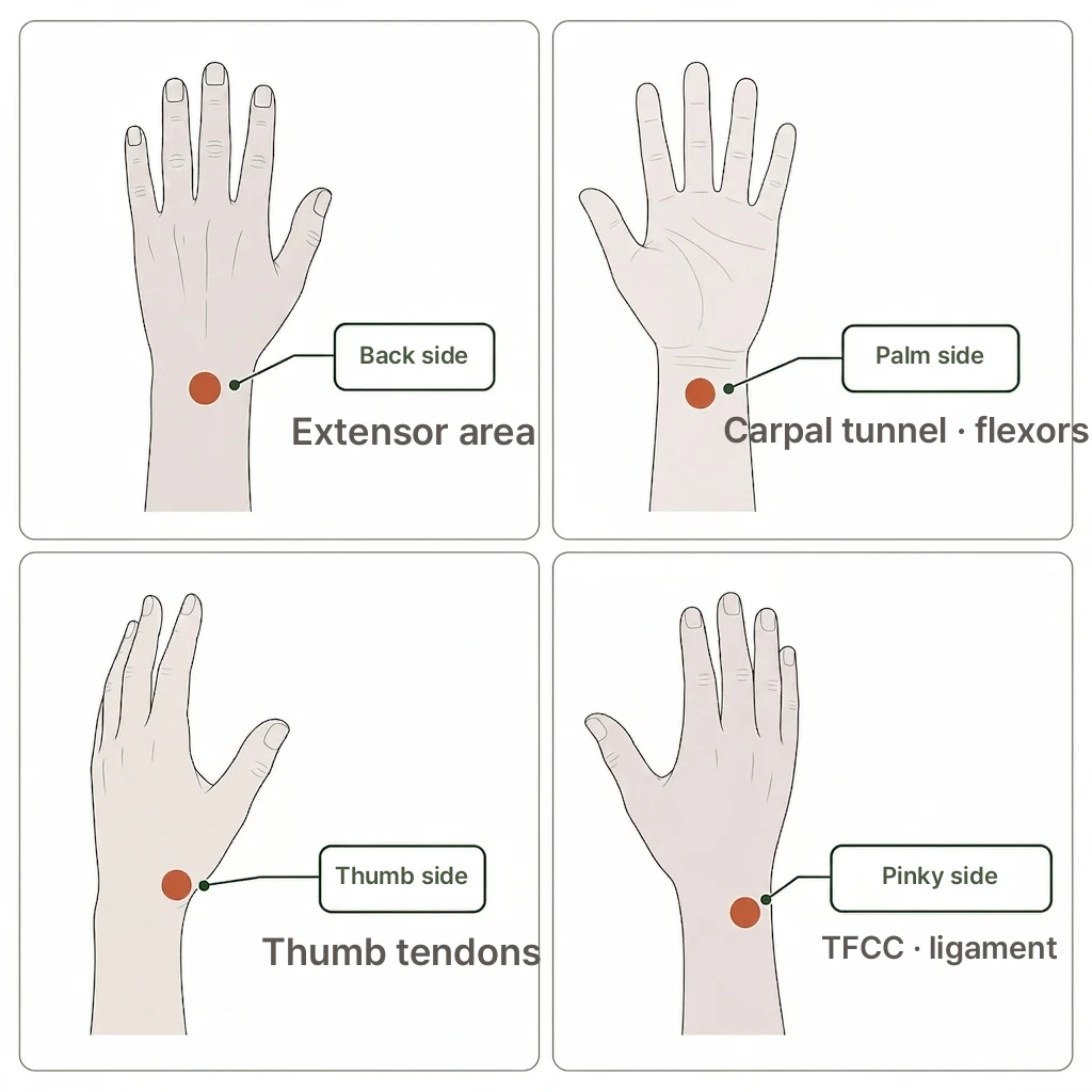 Possible Causes by Pain Location illustration